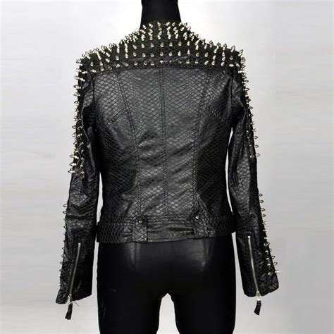 spiked motorcycle jacket